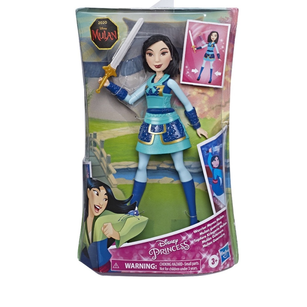 Disney Princess 2020 Warrior Moves Mulan Doll With Swinging Sword Action